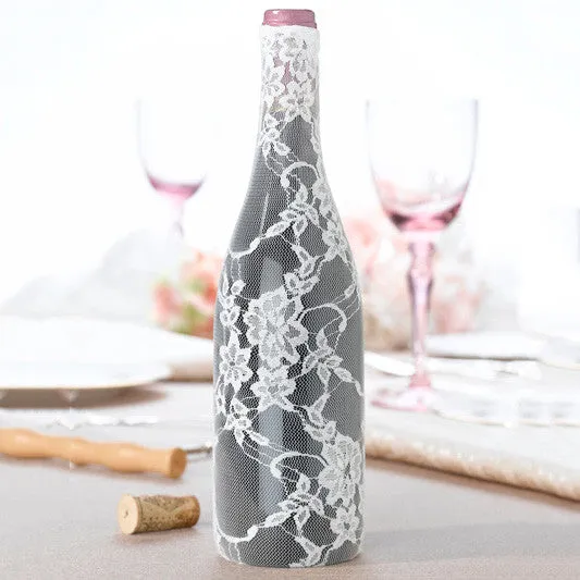 Lace Glass Bottle Cover Party Wedding Decoration