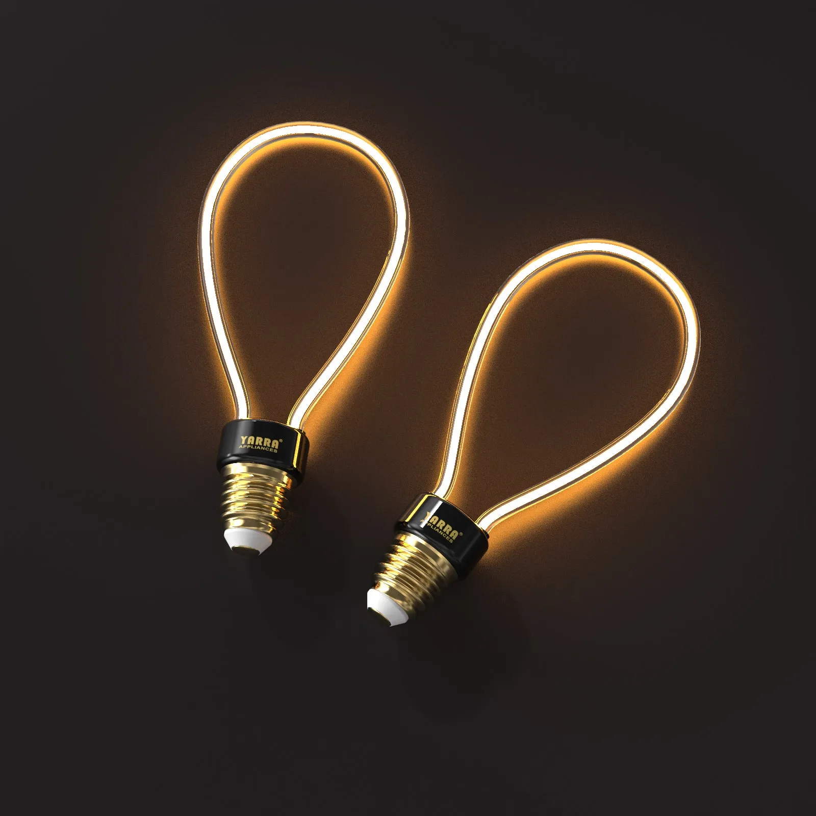 LED Edison Bulbs Flexible Shape Filament Light 2200K Warm White