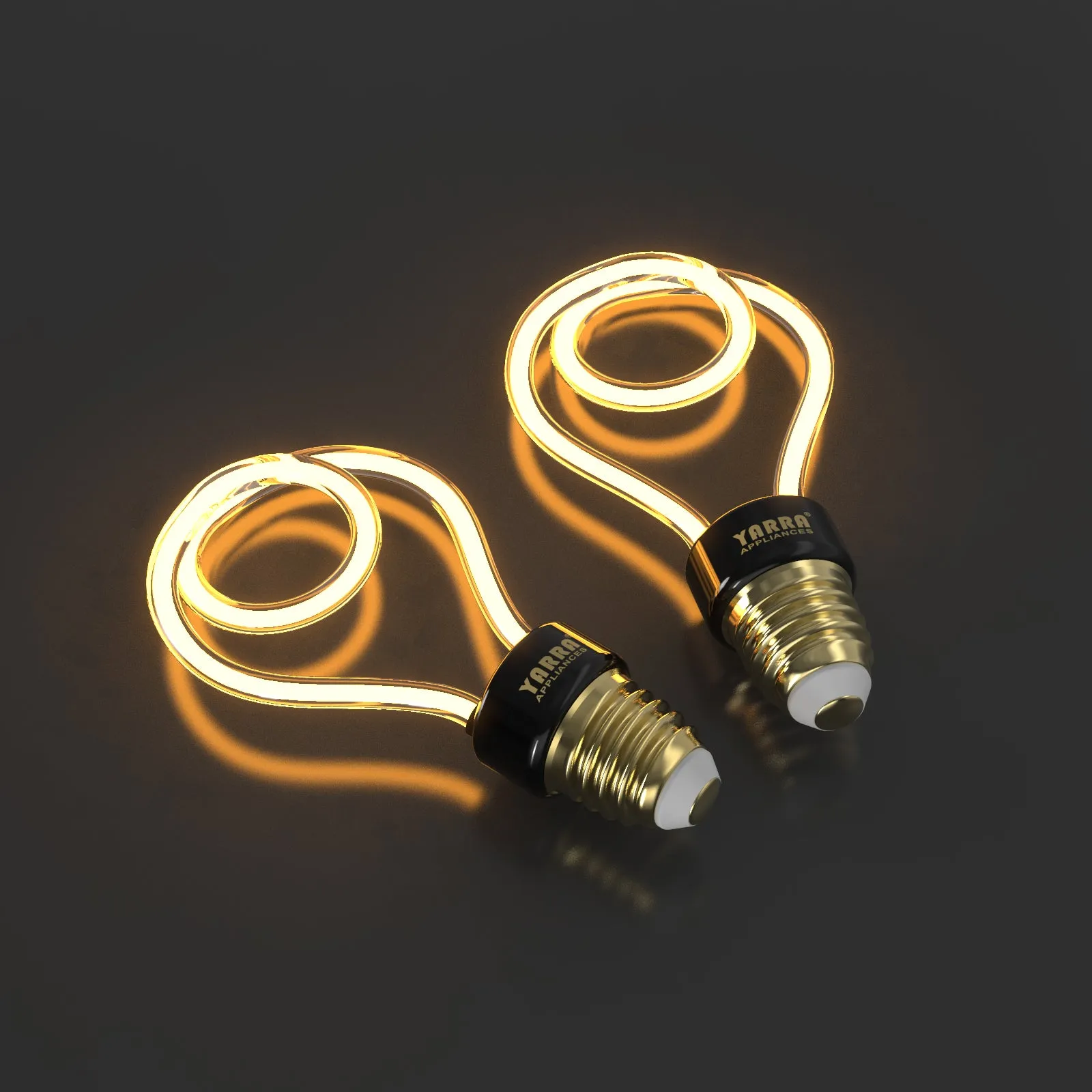 LED Edison Bulbs Flexible Shape Filament Light 2200K Warm White