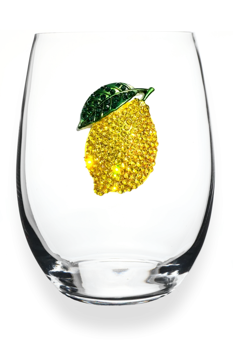 Lemon Jeweled Stemless