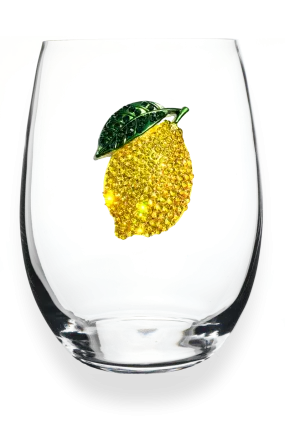 Lemon Jeweled Stemless