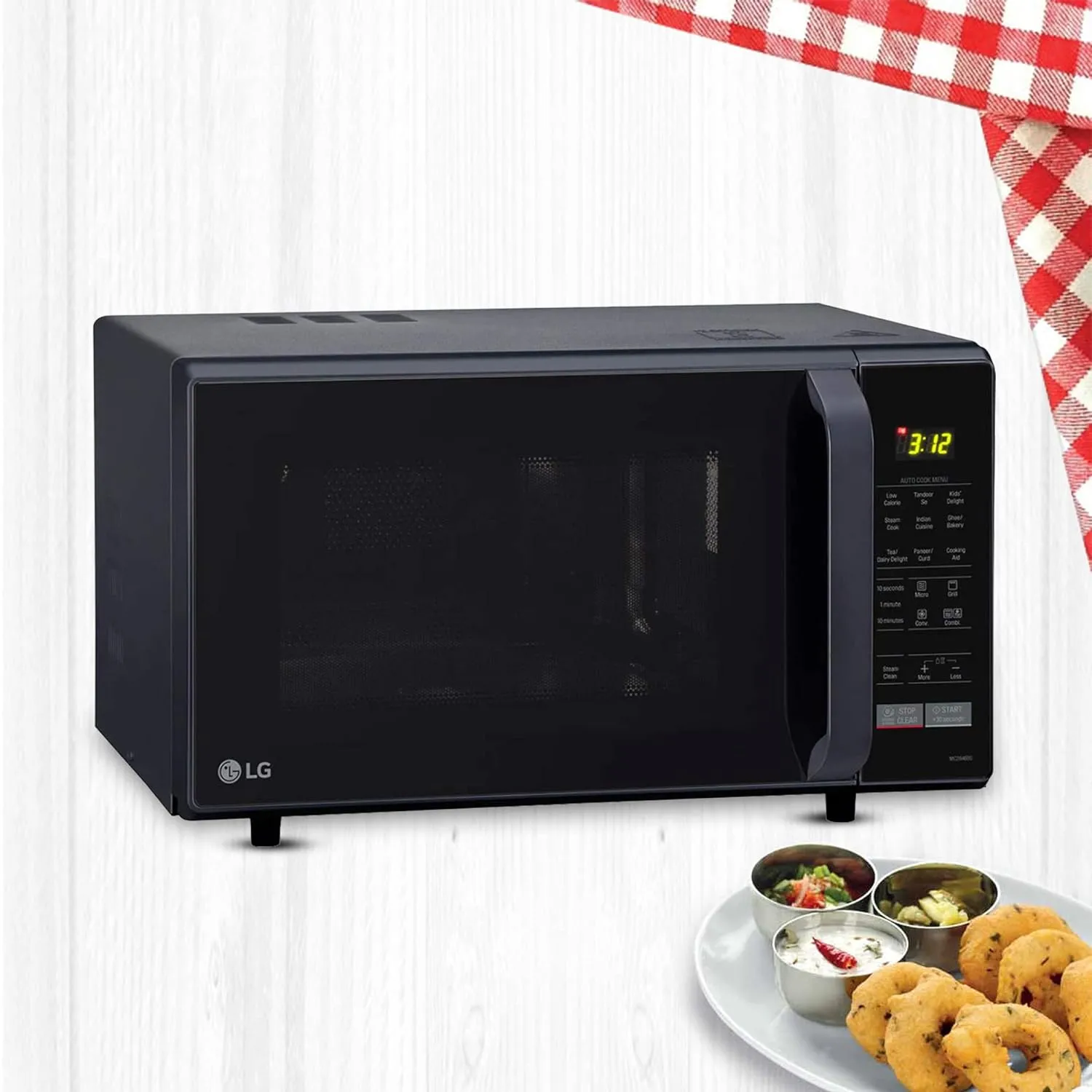 LG MC2846BG 28 L Convection Microwave Oven ( Black)