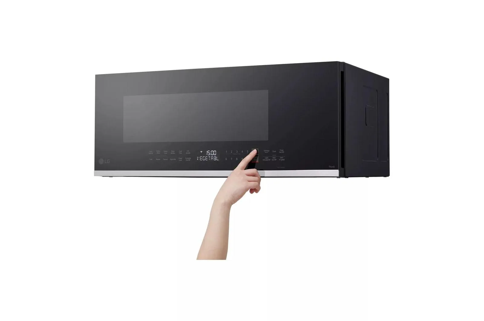 Lg MVEF1337F 1.3 cu. ft. Smart Low Profile Over-the-Range Microwave Oven with Sensor Cook