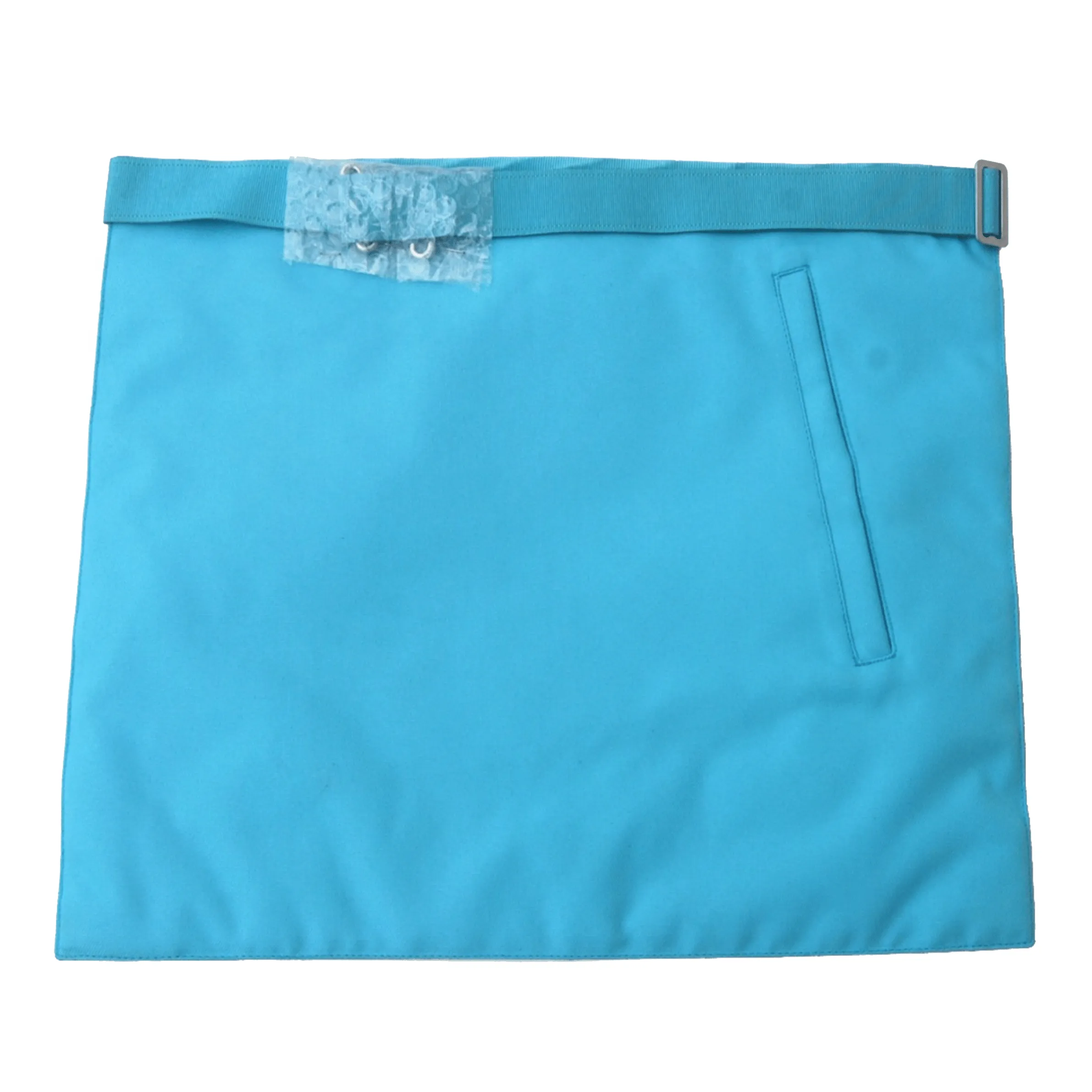 Master Mason Blue Lodge French Apron - Sky Blue Moire Square & Compass