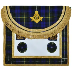 Master Mason Craft Scottish Regulation Apron - Stripped Blue