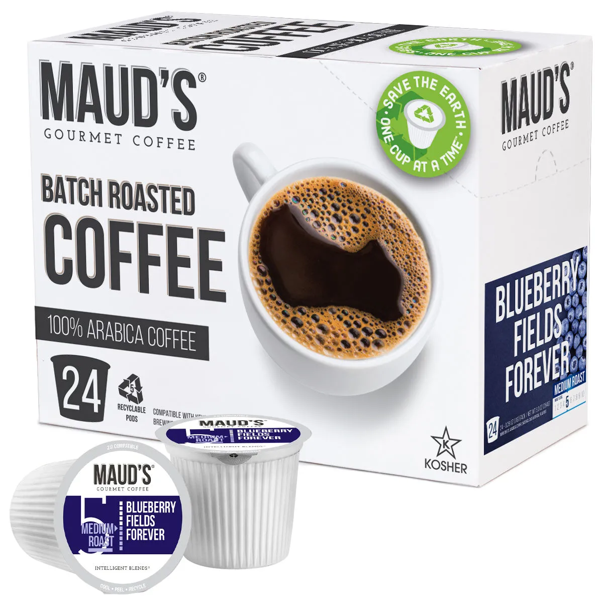 Maud's Blueberry Flavored Coffee Pods