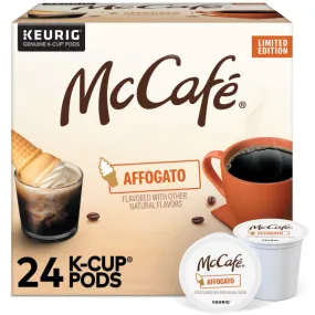 McCafe Affogato, Single Serve Keurig K-Cup Pods, Flavored Coffee, Limited Edition, 24-Count Box