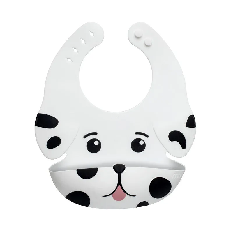 melii Silicone Dog Bib for Mess Free Mealtimes | Waterproof, Adjustable, and BPA-Free | Cute and Playful Design for Toddlers and Kids