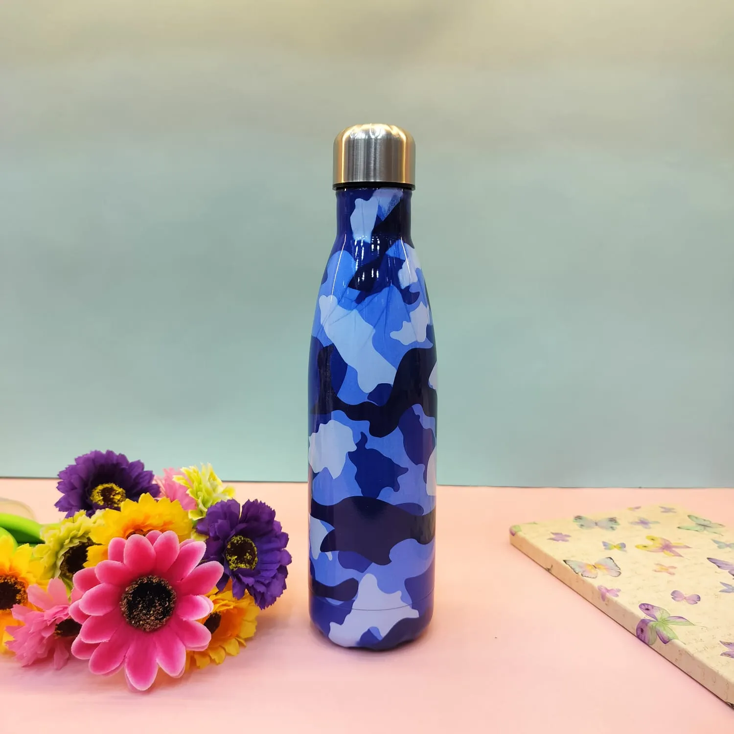 Military print water bottle (500ml)