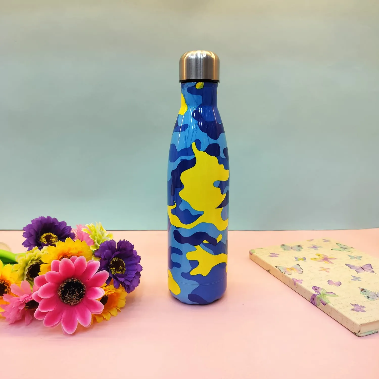 Military print water bottle (500ml)