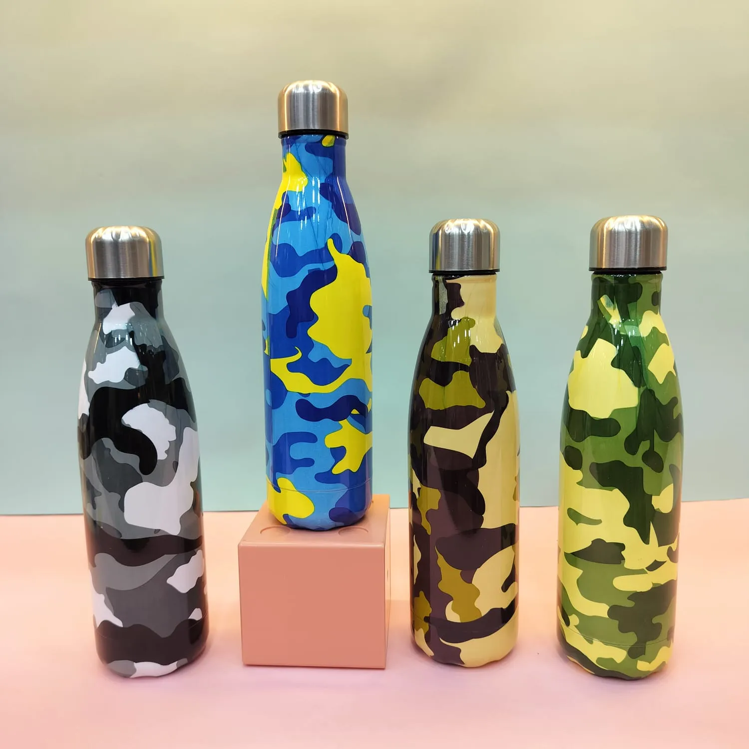 Military print water bottle (500ml)