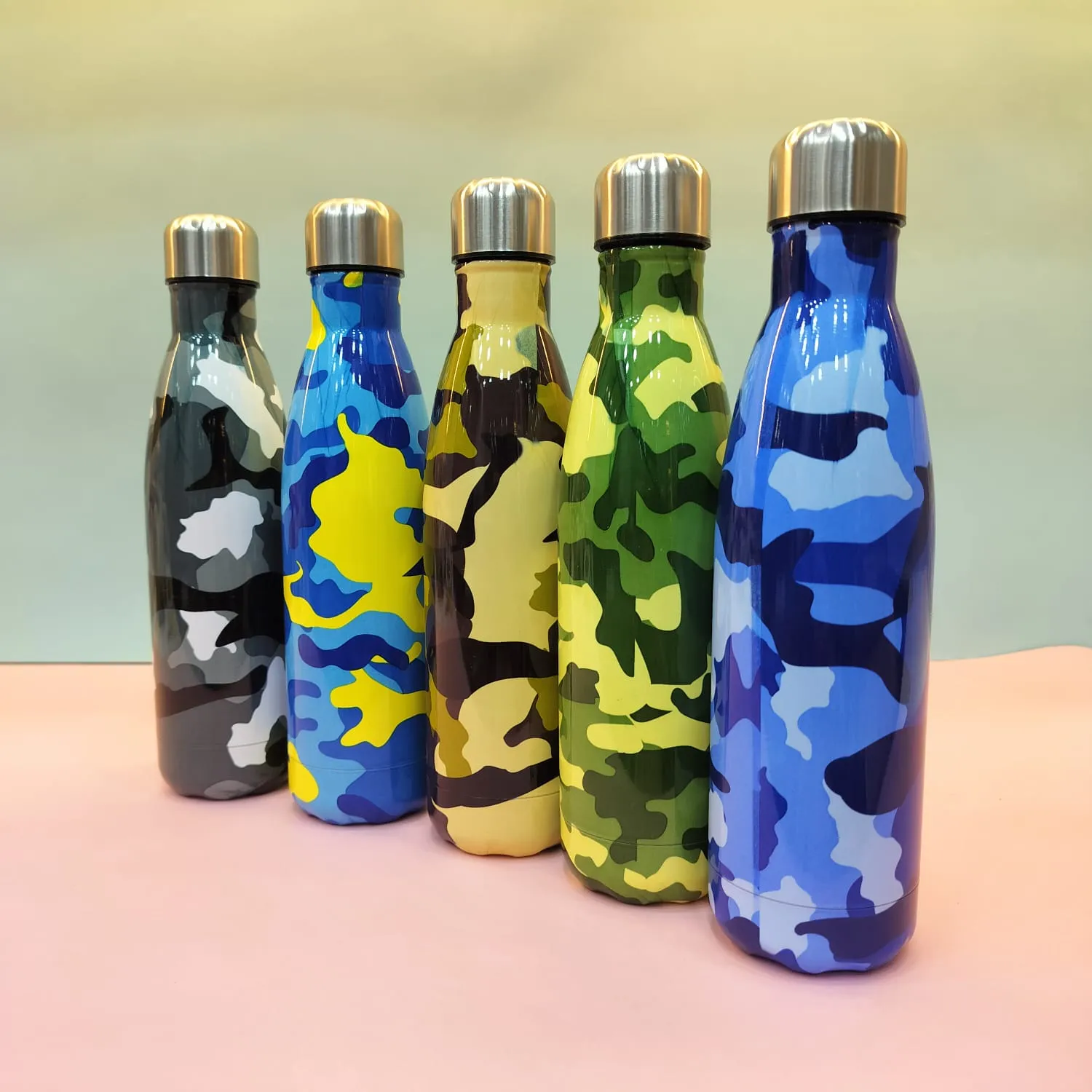 Military print water bottle (500ml)