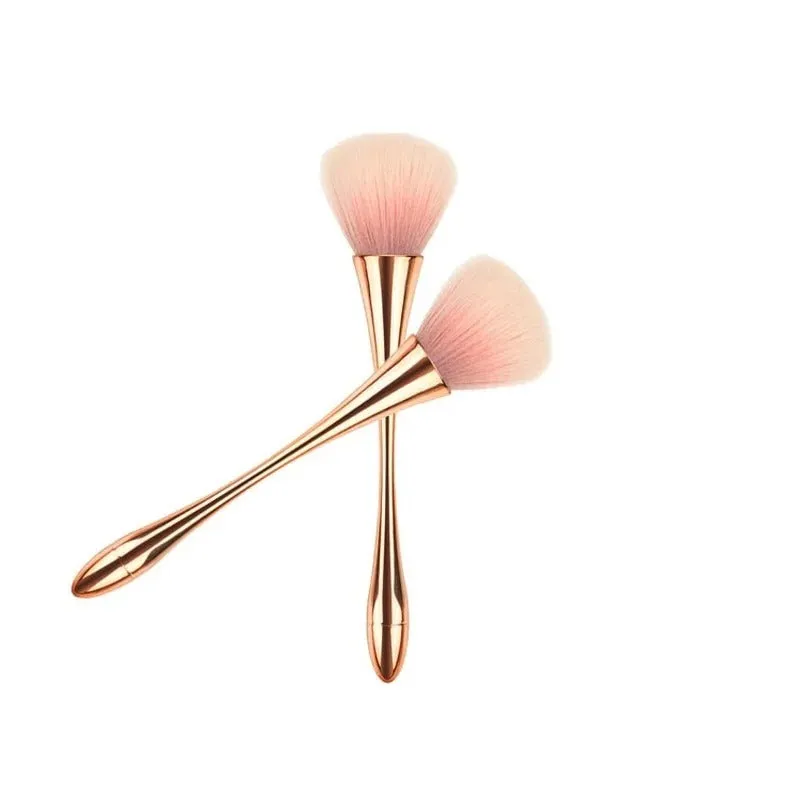 Miss Beauty 1 pc Rose Gold Powder Blush Brush Professional Make Up Foundation Brush Large Cosmetic Face Cosmetic Face Make Up Tool