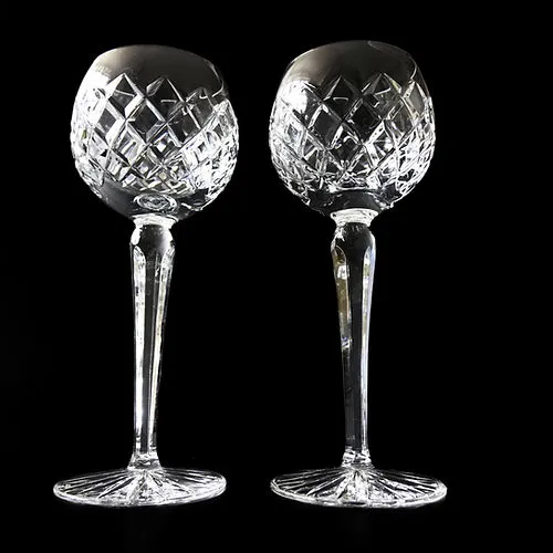 Mobler Vintage crystal very high wine glass from Europe mid-century. Price per piece.