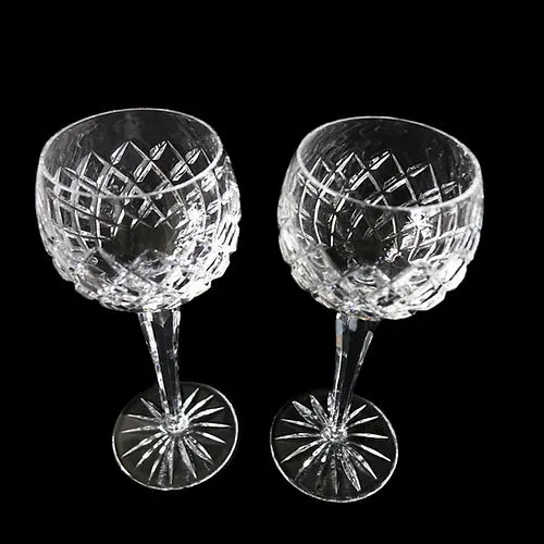 Mobler Vintage crystal very high wine glass from Europe mid-century. Price per piece.