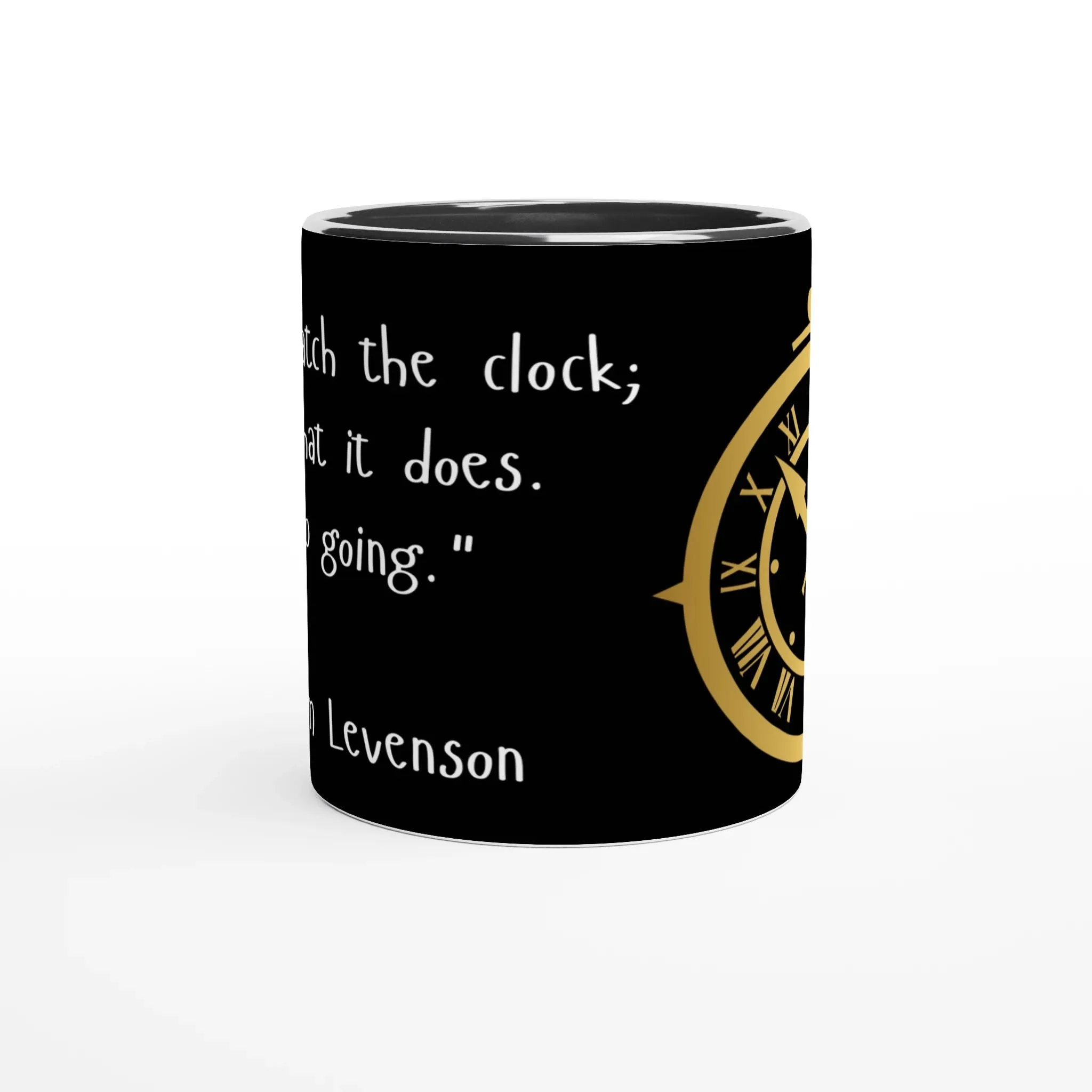 Motivational Black Ceramic Mug