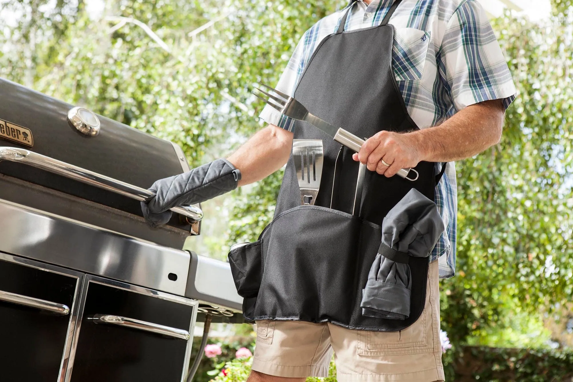 New York Yankees - BBQ Apron Tote Pro Grill Set