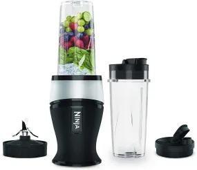 Ninja QB3001UKS Blender and Smoothie Maker - Black-Sliver