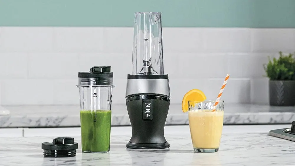 Ninja QB3001UKS Blender and Smoothie Maker - Black-Sliver