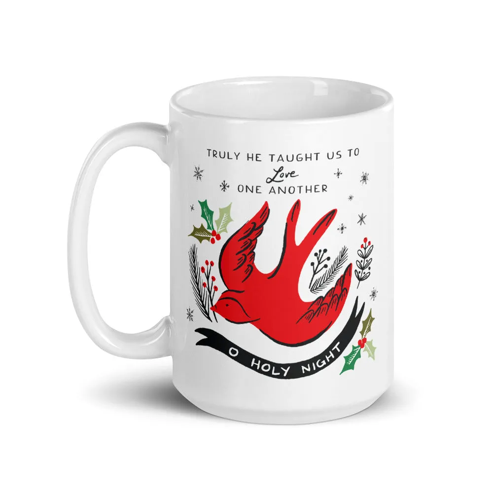 O Holy Night Bird Christmas Mug