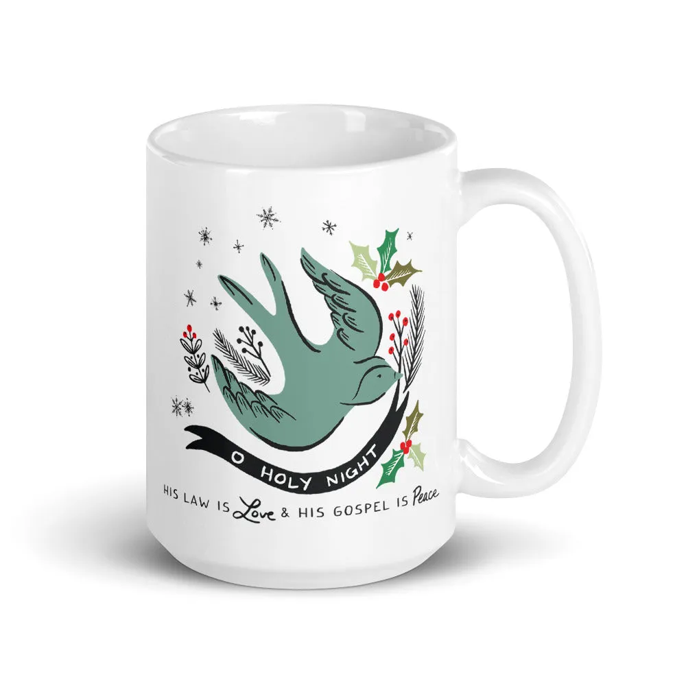 O Holy Night Bird Christmas Mug