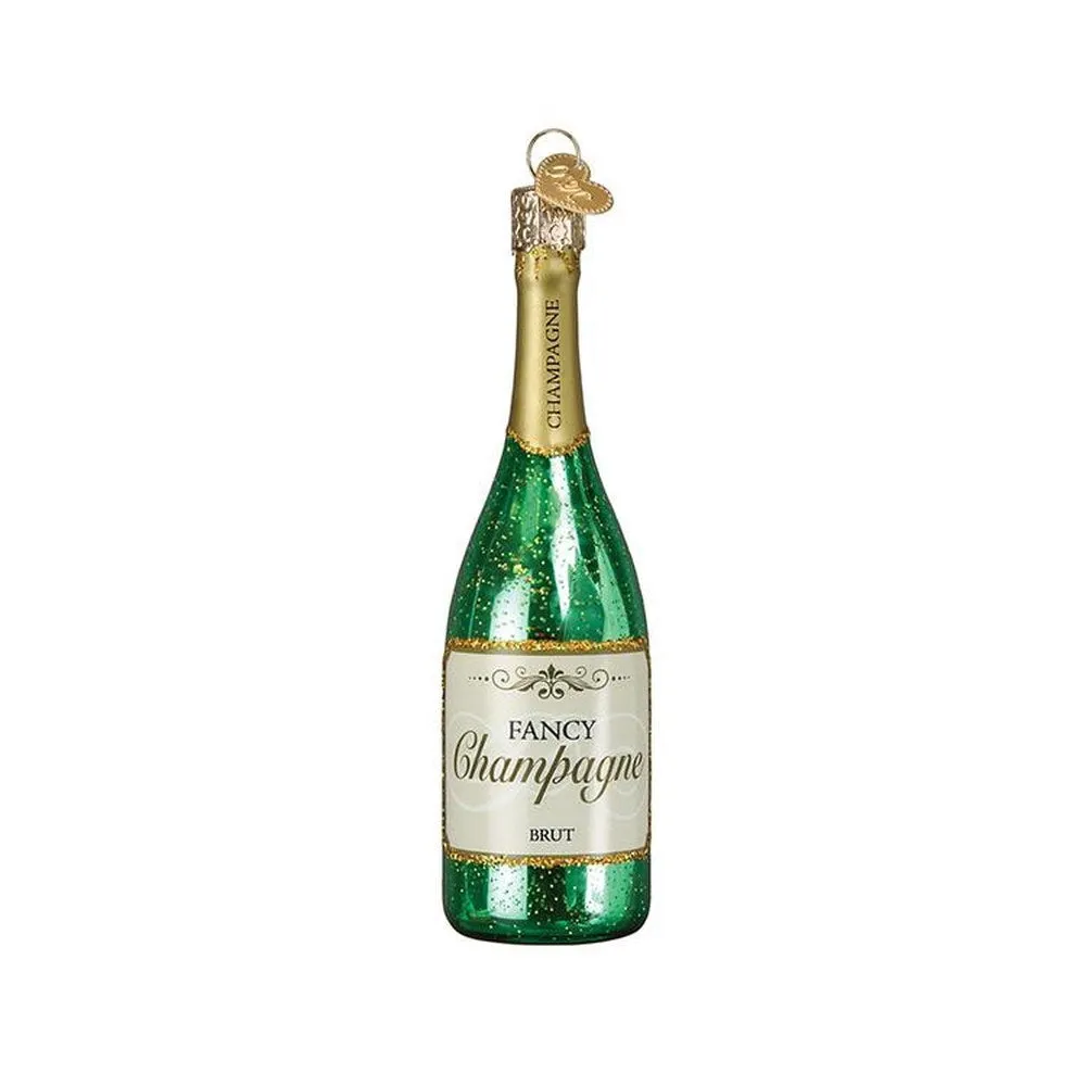 Old World Christmas Champagne Bottle Ornament