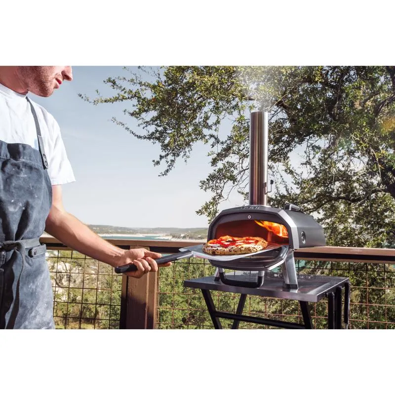 Ooni Karu Charcoal/Wood Chunk Outdoor Pizza Oven Black/Silver