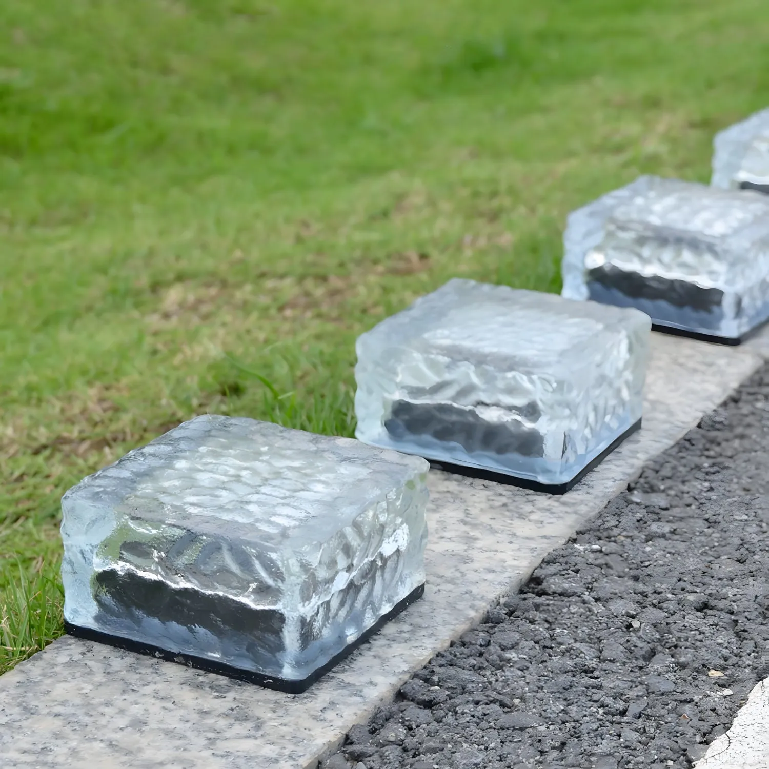 Outdoor Solar Ice Brick Light - 6-Pack