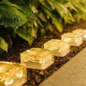 Outdoor Solar Ice Brick Light - 6-Pack