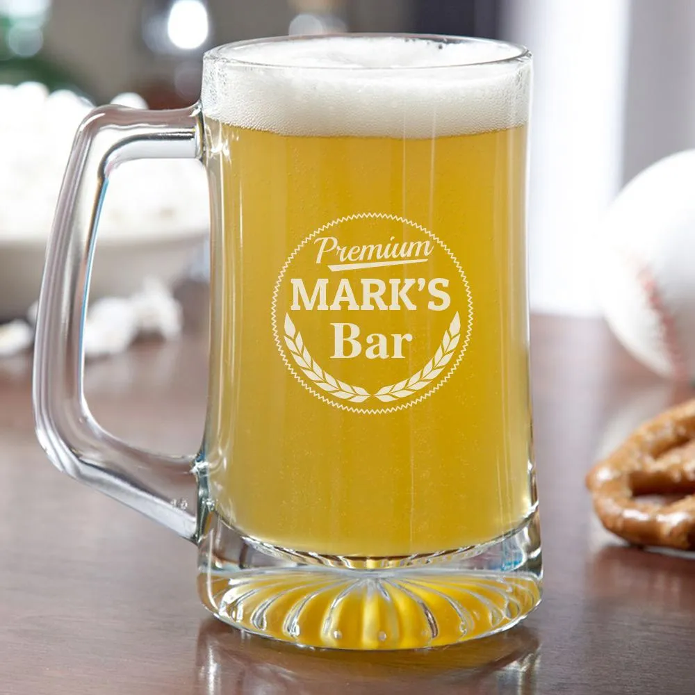 Personalized Beer Mug 25 Oz