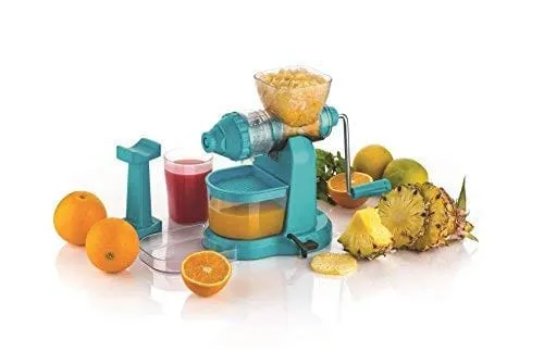 Plastic hand juicer with Steel Handle and Vacuum Lock