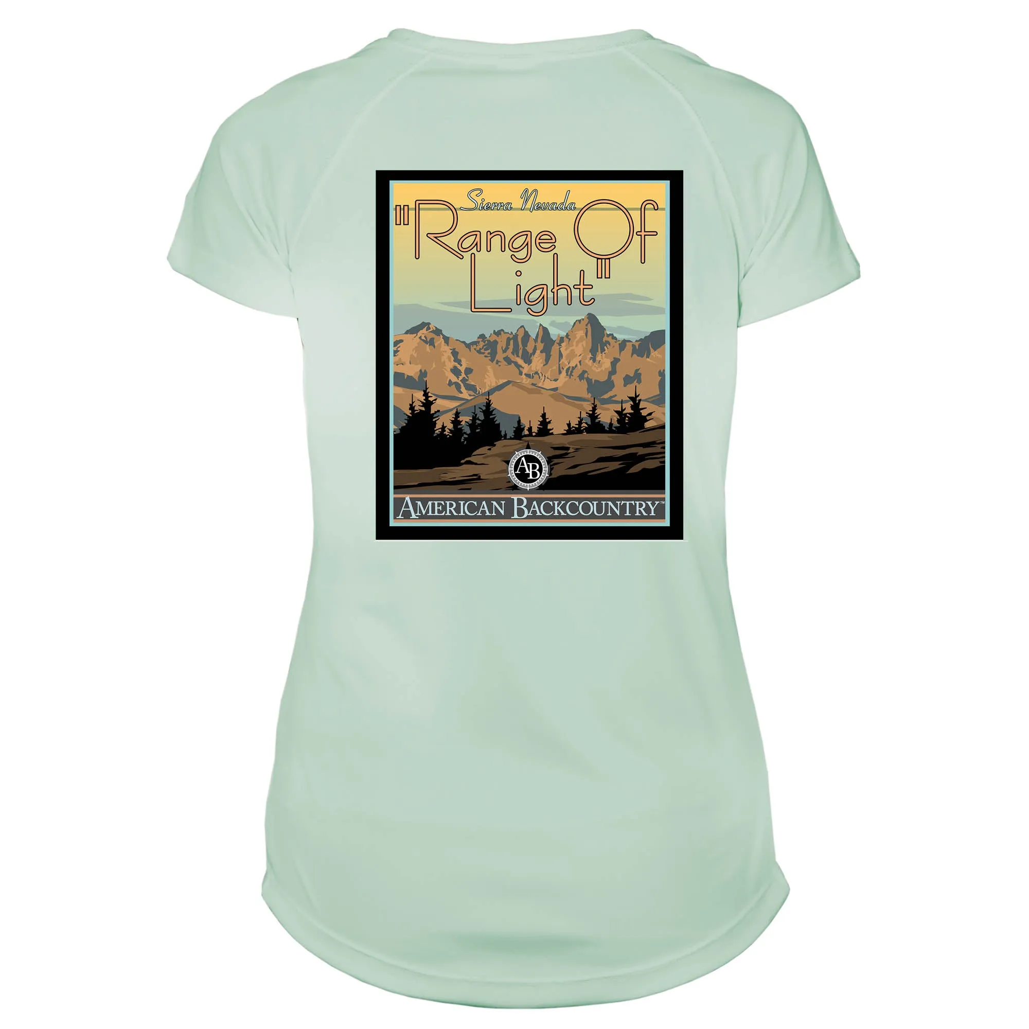 Range Of Light Vintage Destinations Microfiber Women's T-Shirt