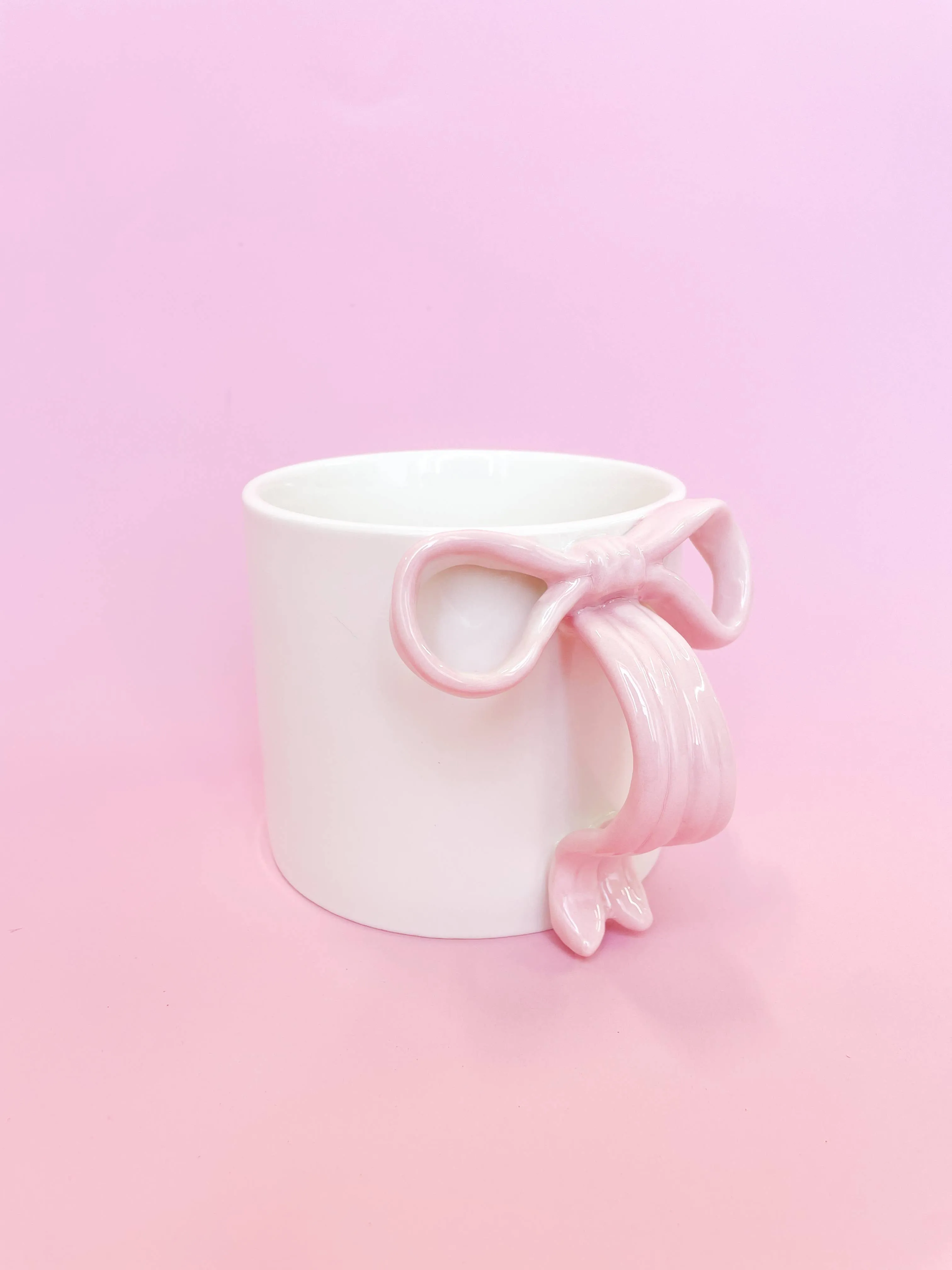 Rock Paper Scissors - Pink Bow 15oz Ceramic Coffee Mug