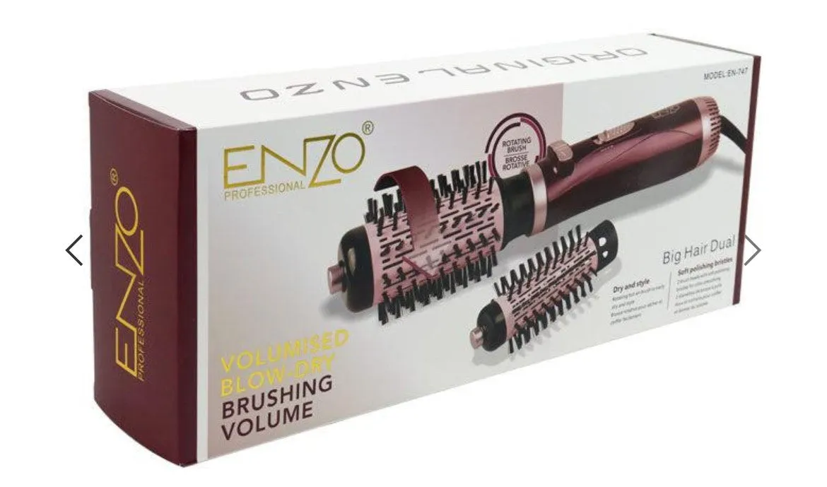 Rotating Hot Air Brush Brosse chauffante rotative 1000 Watts, pink