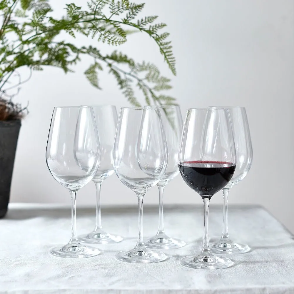 Set of 6 Dartington Red Wine Glasses