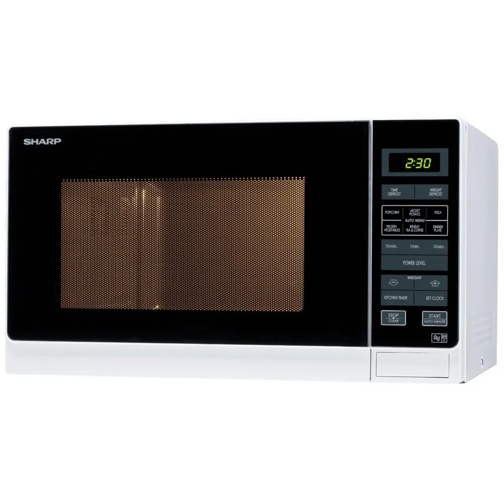 Sharp R372WM 25 Litre Solo Microwave, White