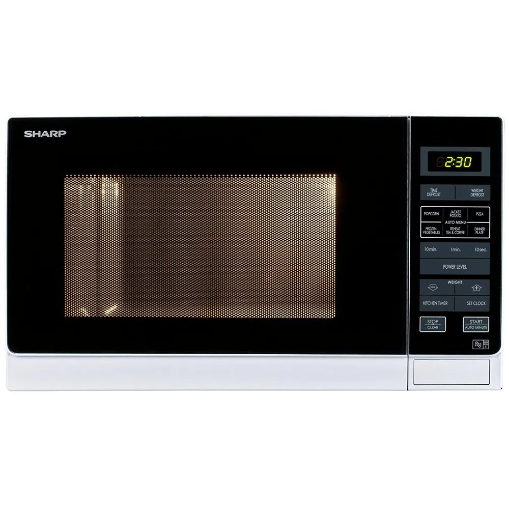 Sharp R372WM 25 Litre Solo Microwave, White