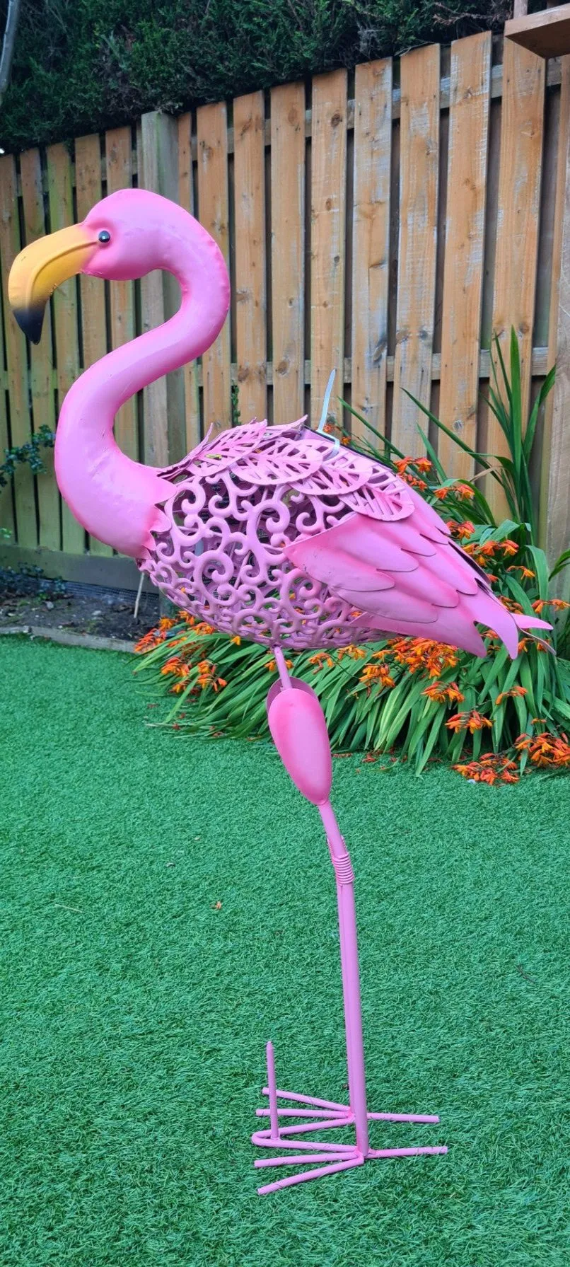 Silhouette Flamingo Solar Garden Light