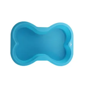 Silicone Dog Bone Cake Pan in Blue