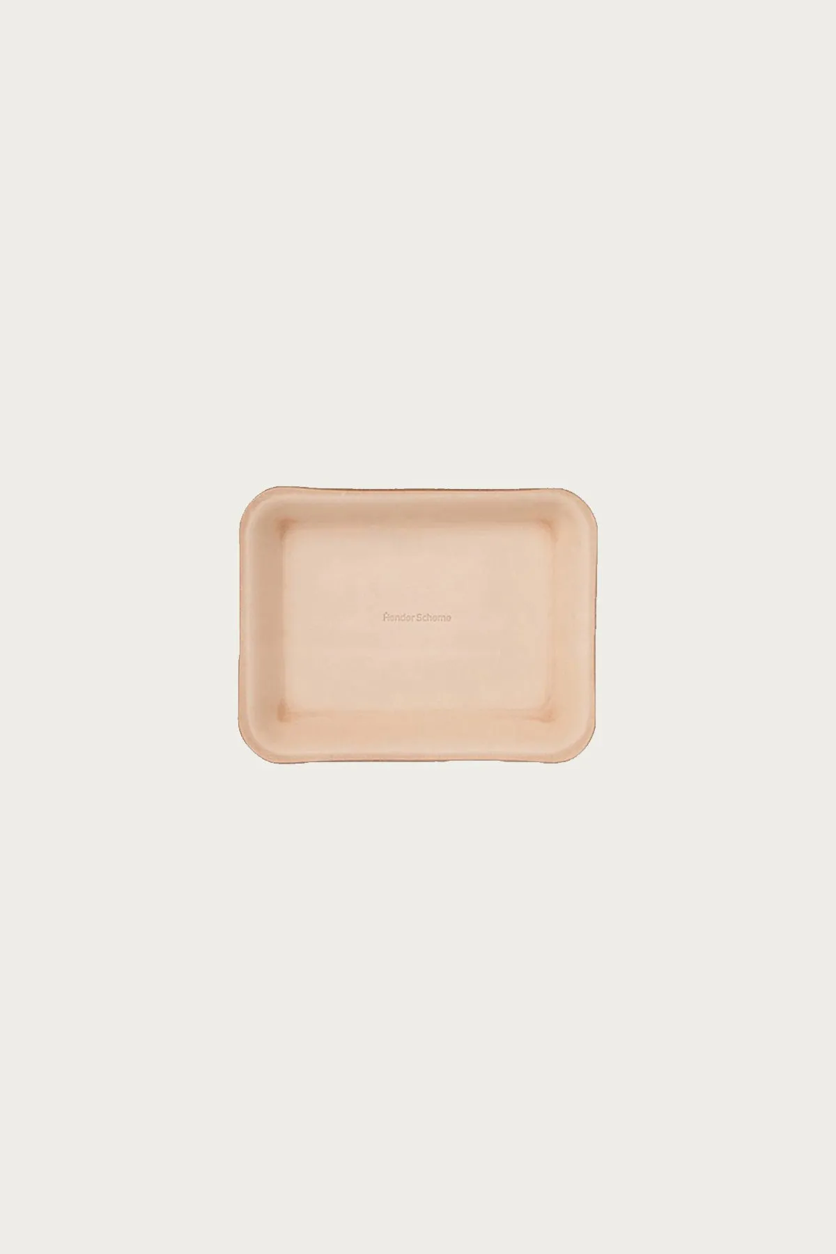 Small Leather Tray - Natural