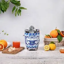 Smeg Dolce & Gabbana CJF01DGBUK Mediterraneo Citrus Juicer, Blue/White