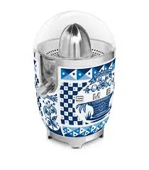 Smeg Dolce & Gabbana CJF01DGBUK Mediterraneo Citrus Juicer, Blue/White