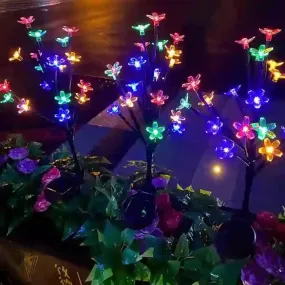 Solar Flower Decoration for Home, Parties, and Garden Nights with LED Lights (Warm Colour)(Renewed)