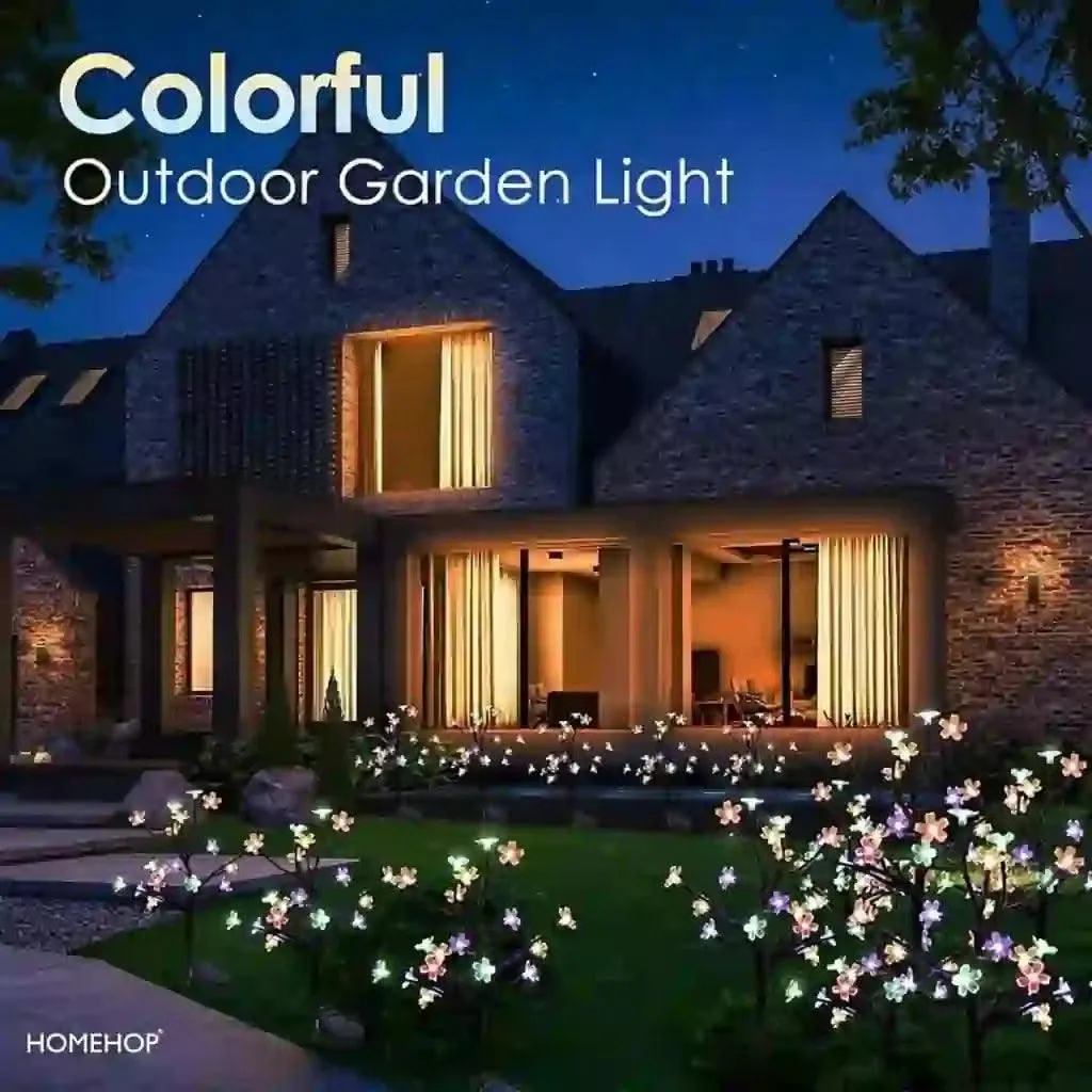 Solar Flower Decoration for Home, Parties, and Garden Nights with LED Lights (Warm Colour)(Renewed)