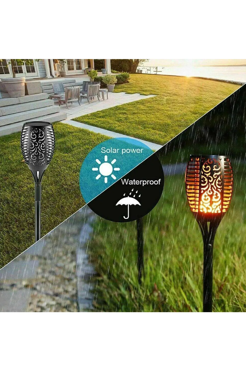 Solar Garden Torch Light - 10/20 Pack