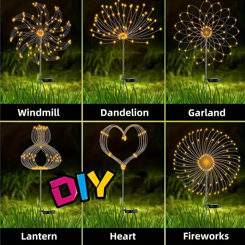 Solar LED Decorative Lights, 8 Lighting Modes for Path and Villa Festival Decoration