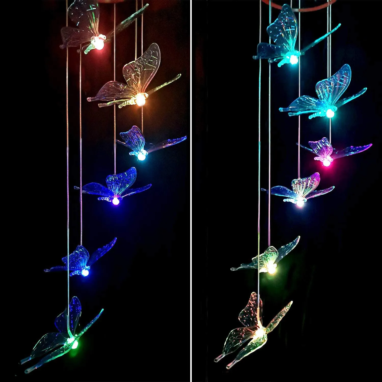 Solar-Powered Butterfly Lights