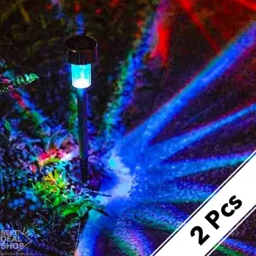 Solar-Powered Multi-Color LED Garden Lights