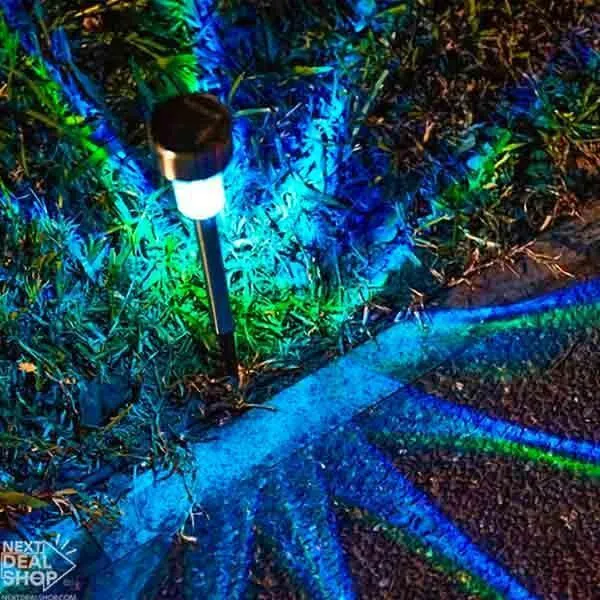 Solar-Powered Multi-Color LED Garden Lights