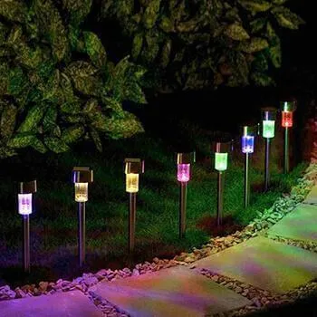 Solar-Powered Multi-Color LED Garden Lights